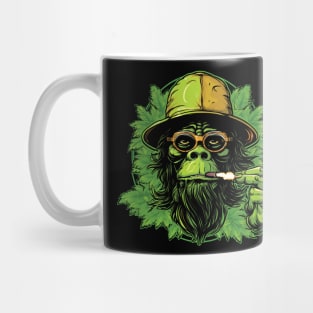 Smoking monkey Mug